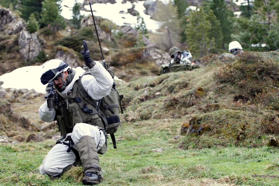 Soldaten im Gebirge